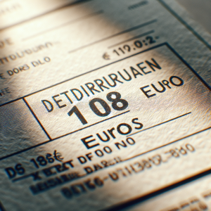 Prélèvement bancaire 108 euros